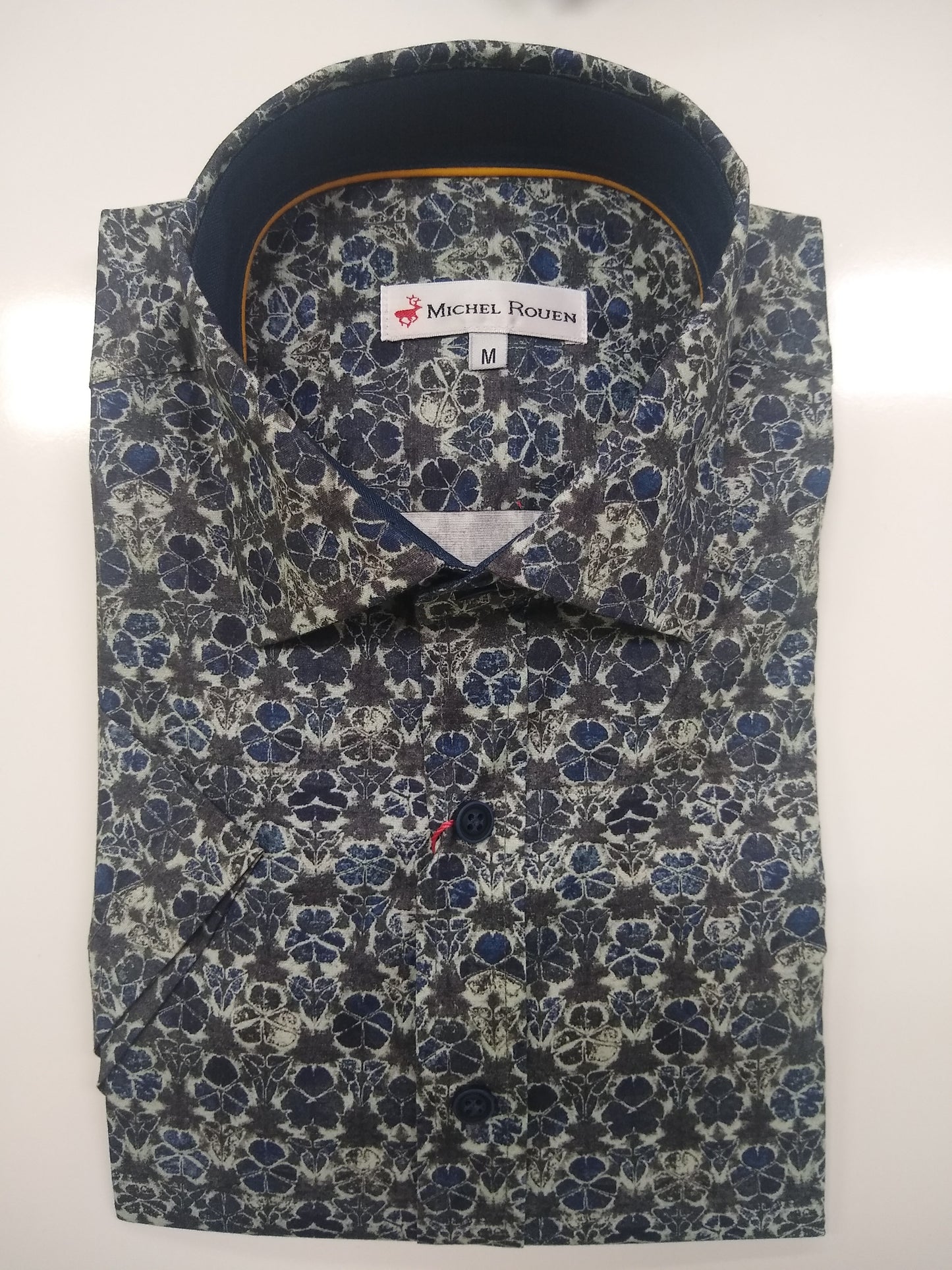 Michel Rouen Violet Short Sleeve Shirt 021
