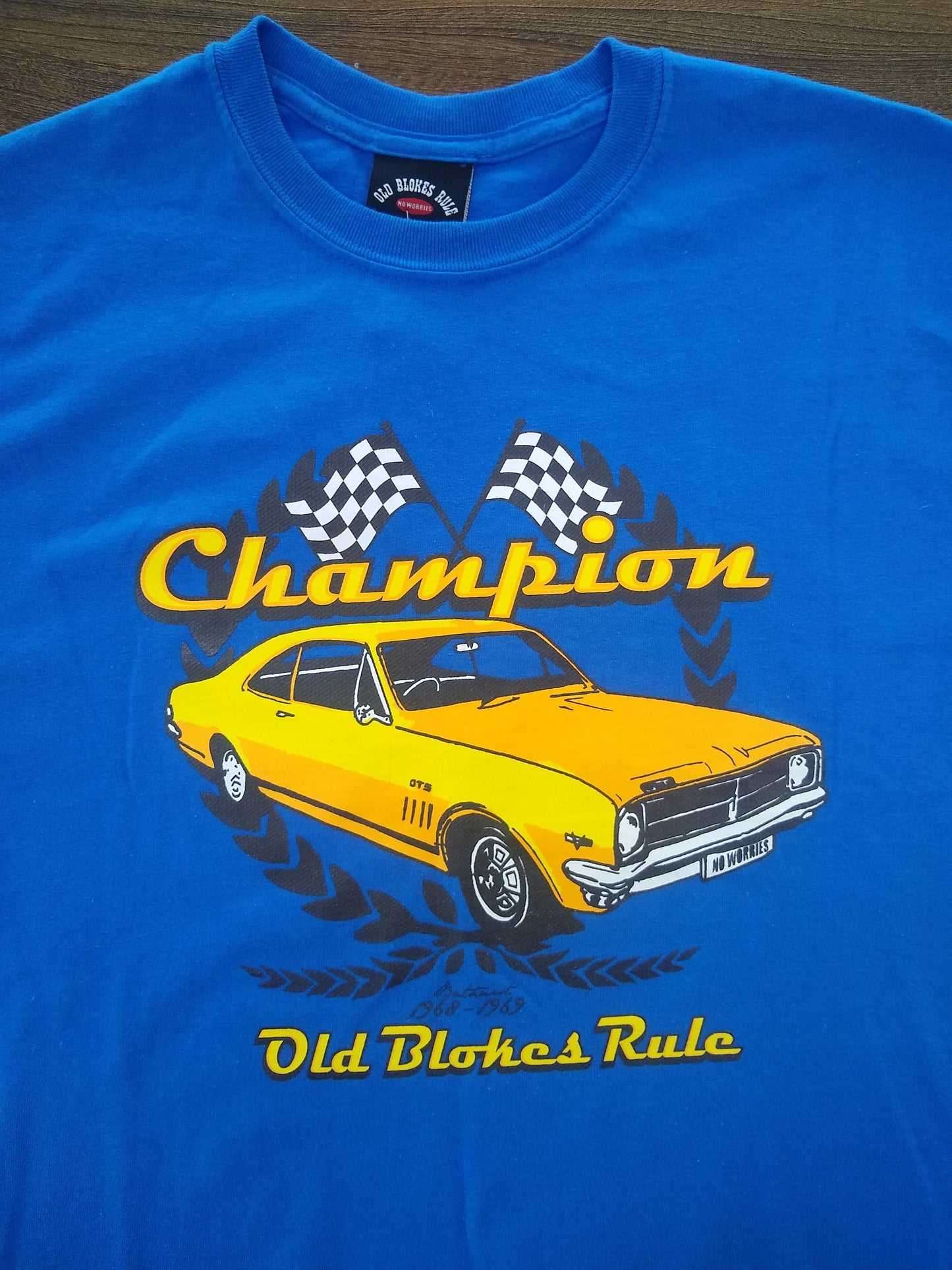 Old Blokes Rule Tee shirts
