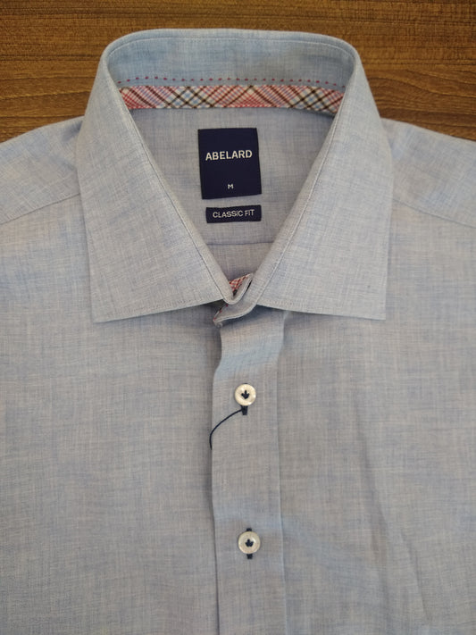 Abelard Pale Denim Classic Fit Long Sleeve Shirt
