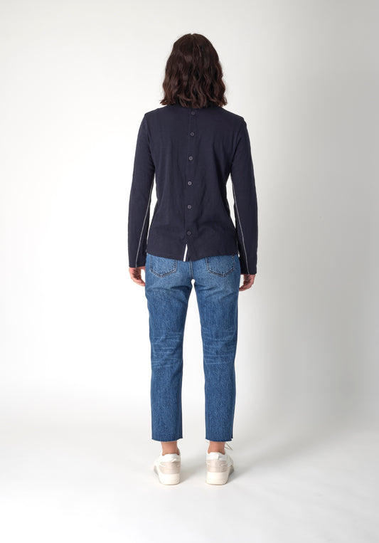 Knewe button Back tee K3025