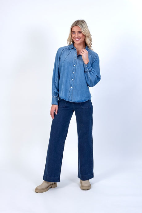 Knewe Hope Blue Wash Shirt