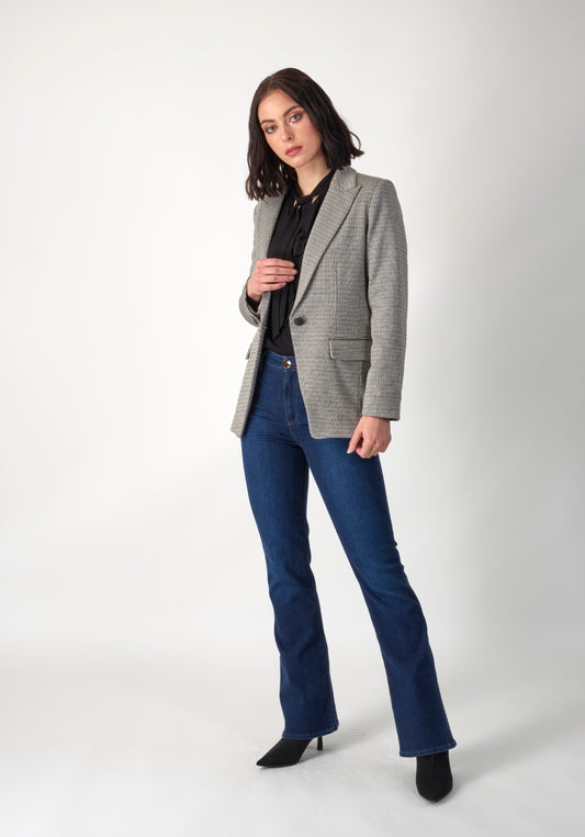 Knewe Herringbone Como Flare Pant K7077