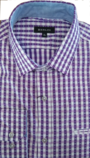 Berlin Mauve Check LS Shirt