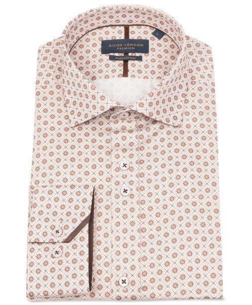 Guide London White Plum Long Sleeve Shirt