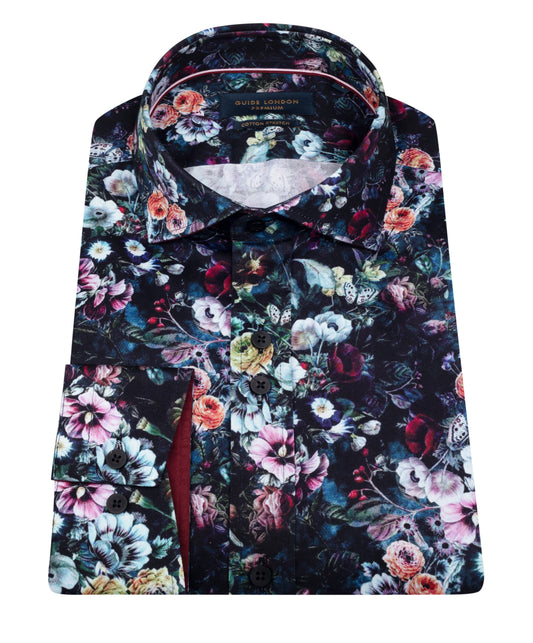 Guide London Floral Long Sleeve Shirt - Long Sleeve76024