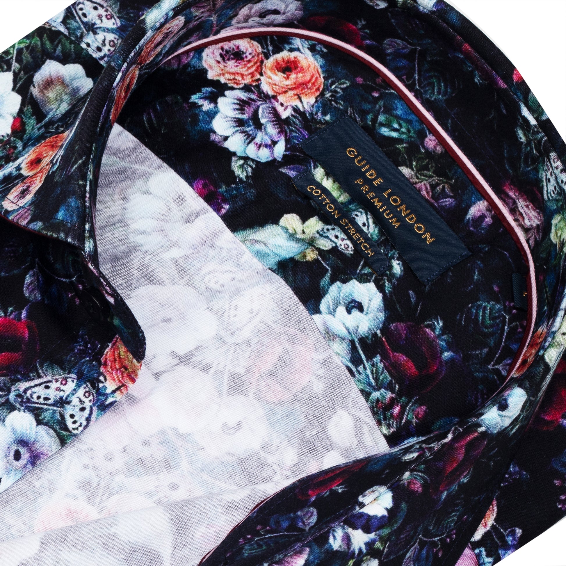 Guide London Floral Long Sleeve Shirt - Long Sleeve76024