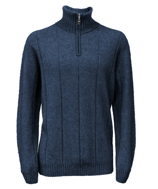 Noble Wilde Javelin Zip Neck - Neptune