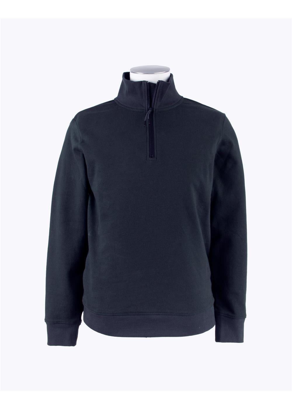 Rembrandt Nepia Navy Quarter Zip Sweatshirt