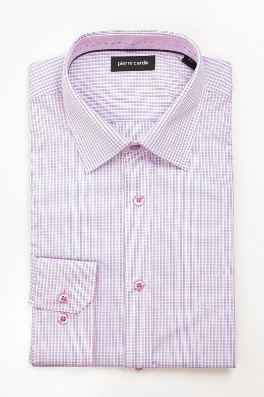 Pierre Cardin Micro Check LS Business Shirt