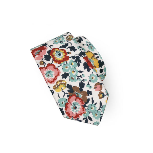 Liberty Poppy Poem Long Tie