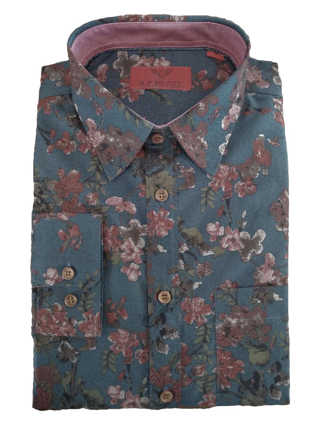 R.F Scott Feilding Slate Long Sleeve Shirt