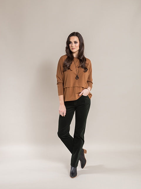 Vassalli Straight Leg Full Length Cord Pant 5911M