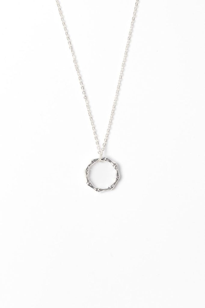 Stilen Bamboo Silver Necklace