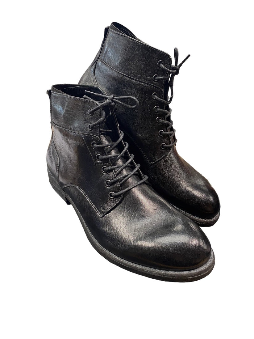 Emporio Italia Vitello Black Lace Up Boot