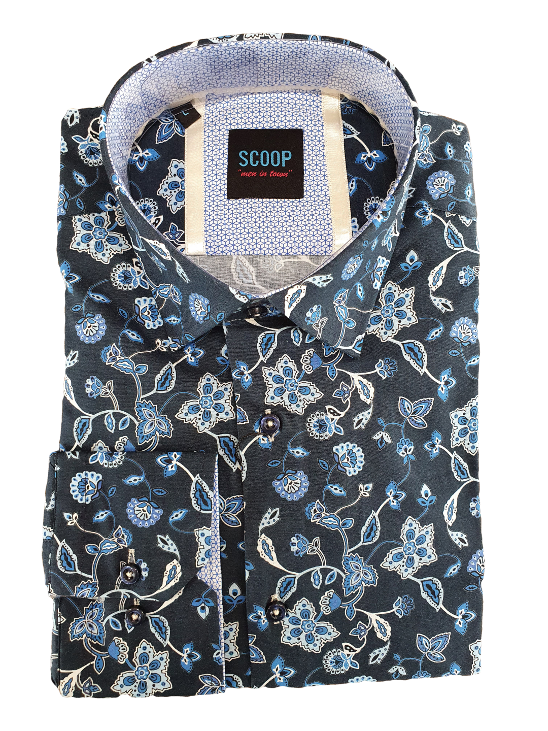 Scoop Long sleeve Floral Shirt - Chloe