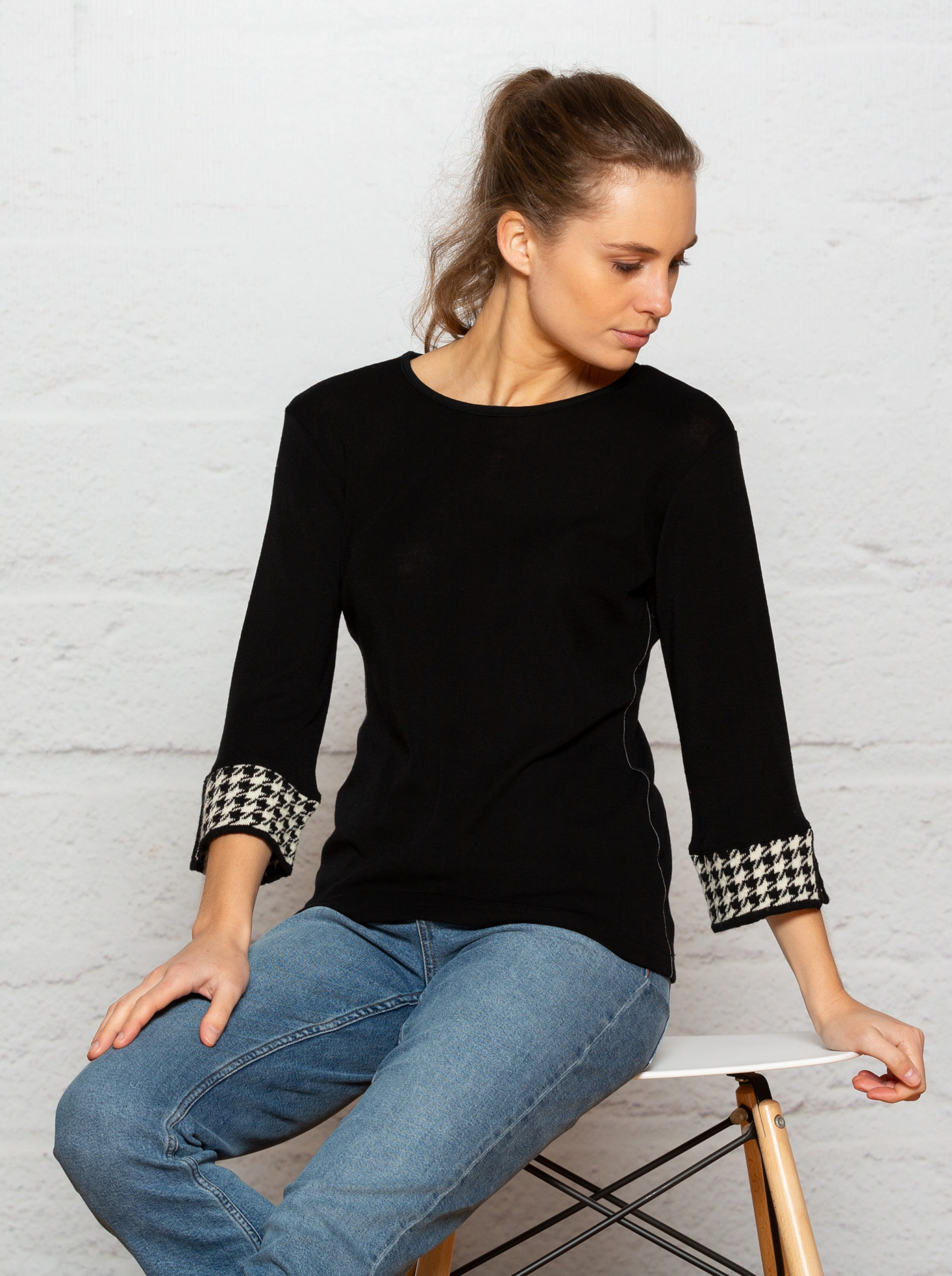 Bay Road Merino Houndstooth Cuff - BR861