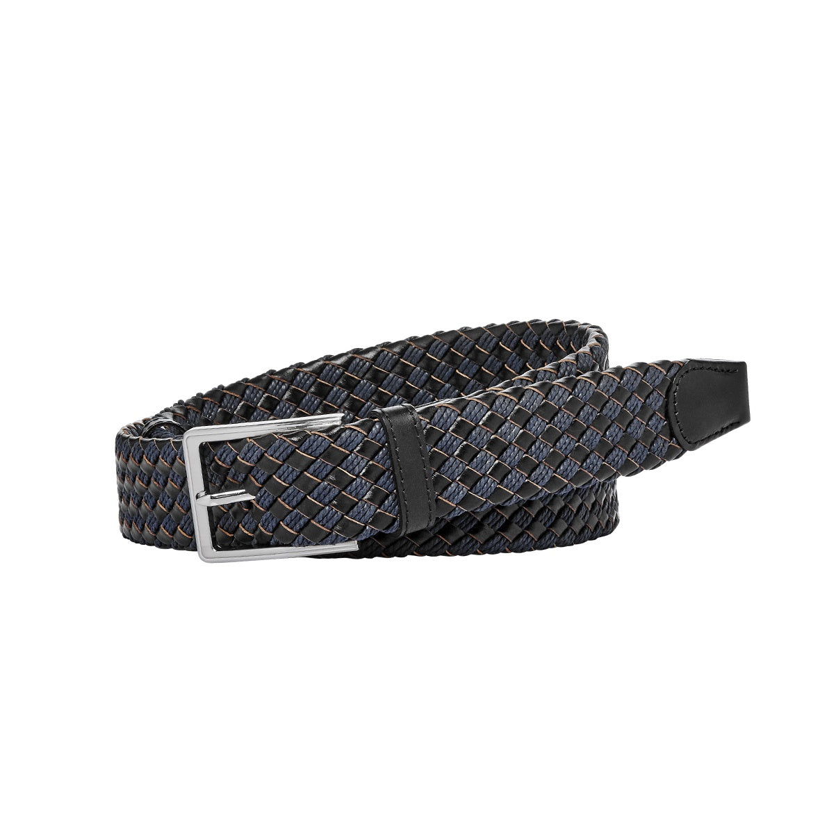 Buckle Miami Navy Plaited Belt