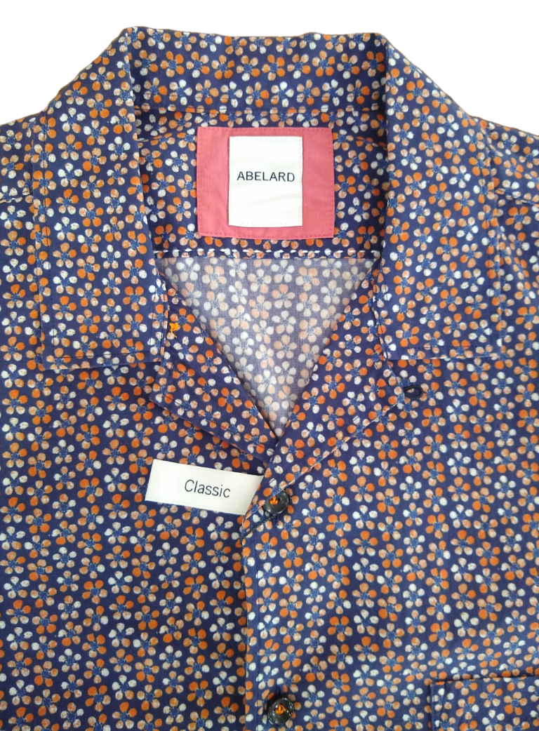 Abelard St Tropez Digi Print Slim Fit Short Sleeve Shirt
