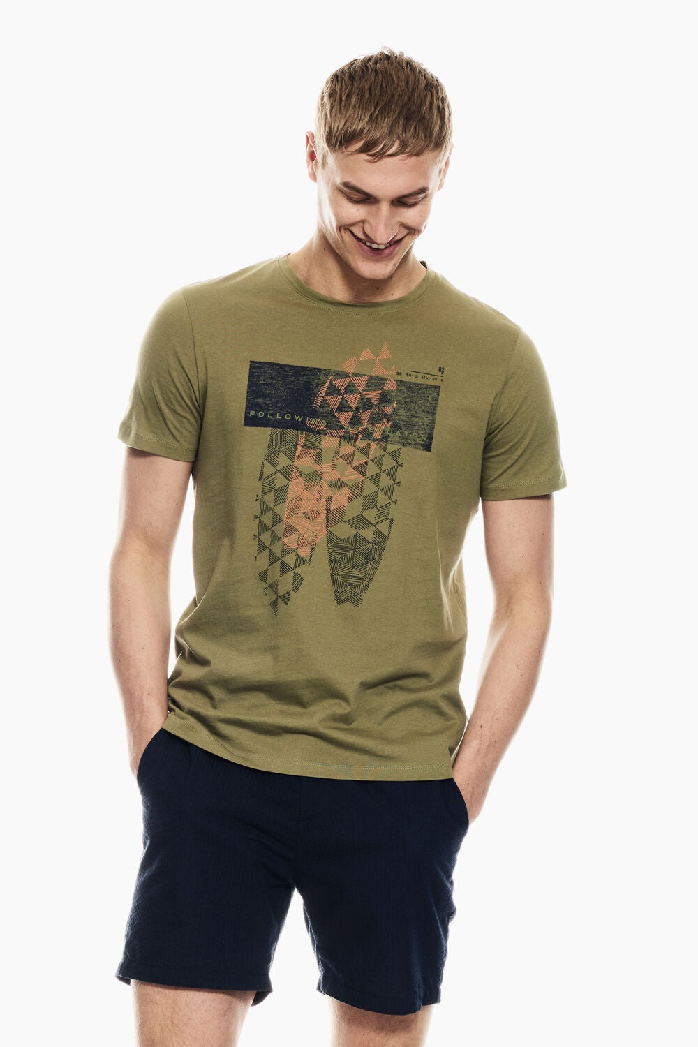 Garcia Olive Short Sleeve T Shirt