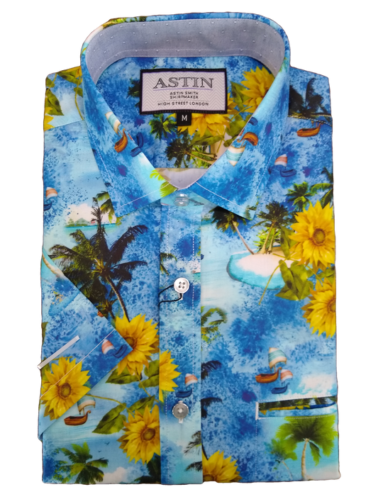 Astin Smith Sunflower Short Sleeve Shirt