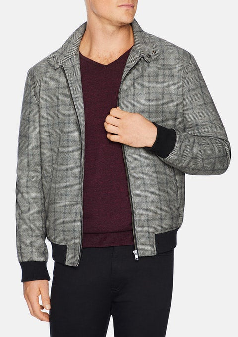 Tarocash SOHO Check Bomber Jacket