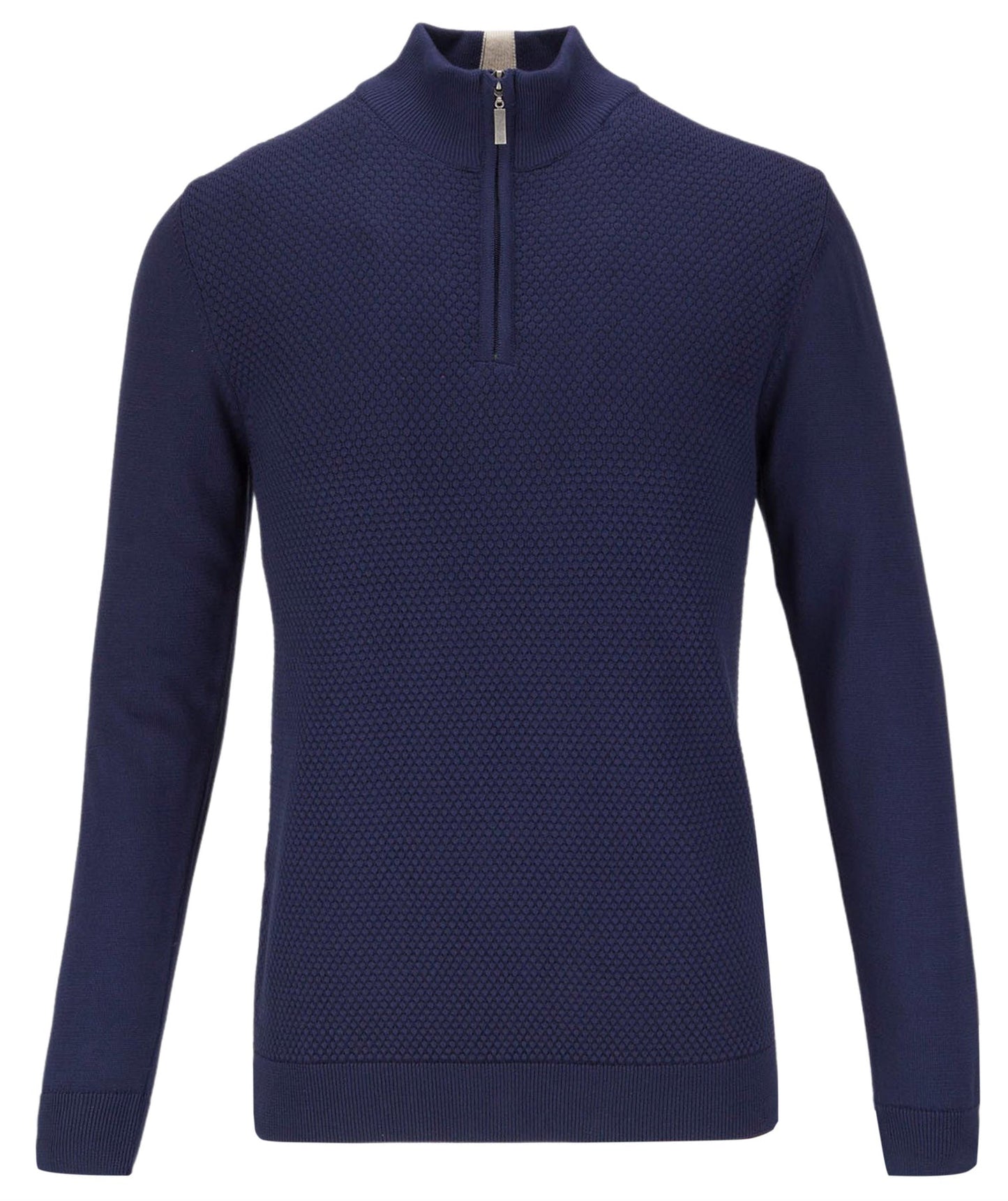 Guide London Half Zip Textured Sweater