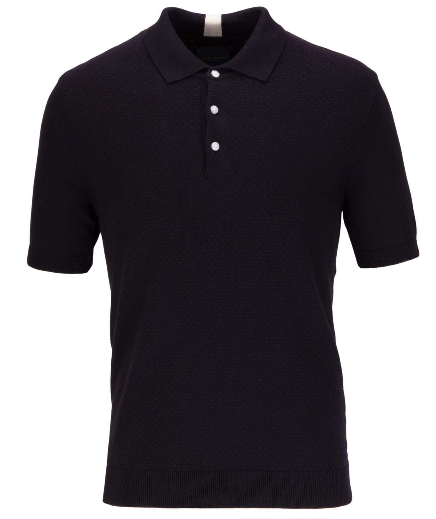 Guide London Cotton Linen Blend Short Sleeve Polo