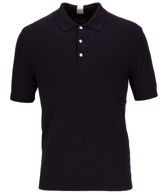 Guide London Cotton Linen Blend Short Sleeve Polo