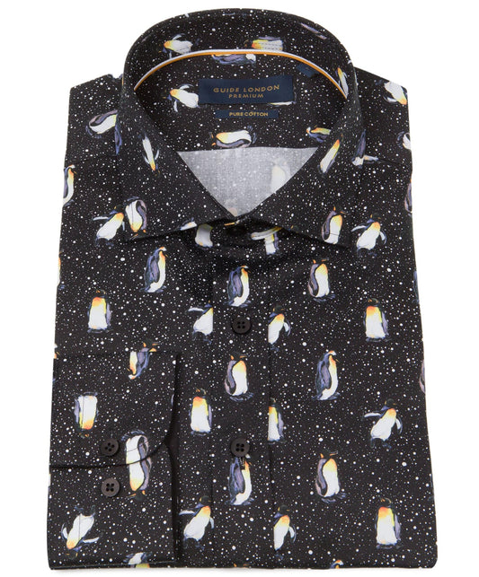 Guide London Long Sleeve Penguin Print