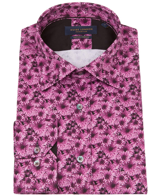 Guide London Long Sleeve Pink Flower Print