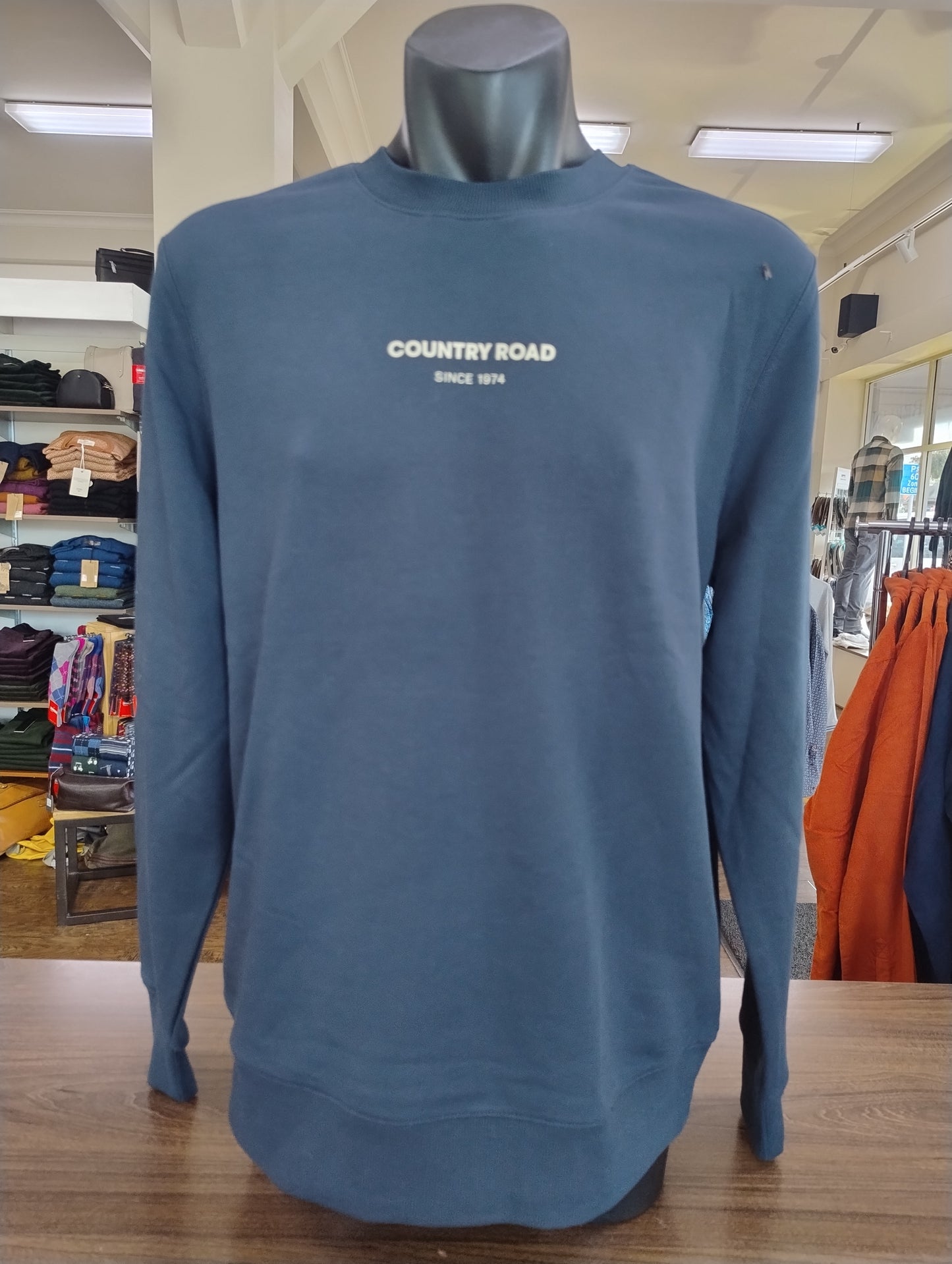 Country Road AC Modern Logo Men's Sweatshirt-Navy