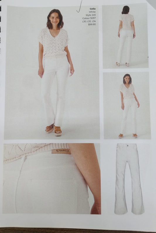 Garcia Celia White Flared Jeans