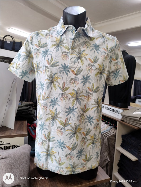 Guide London Multicoloured Palm Tree SS Polo