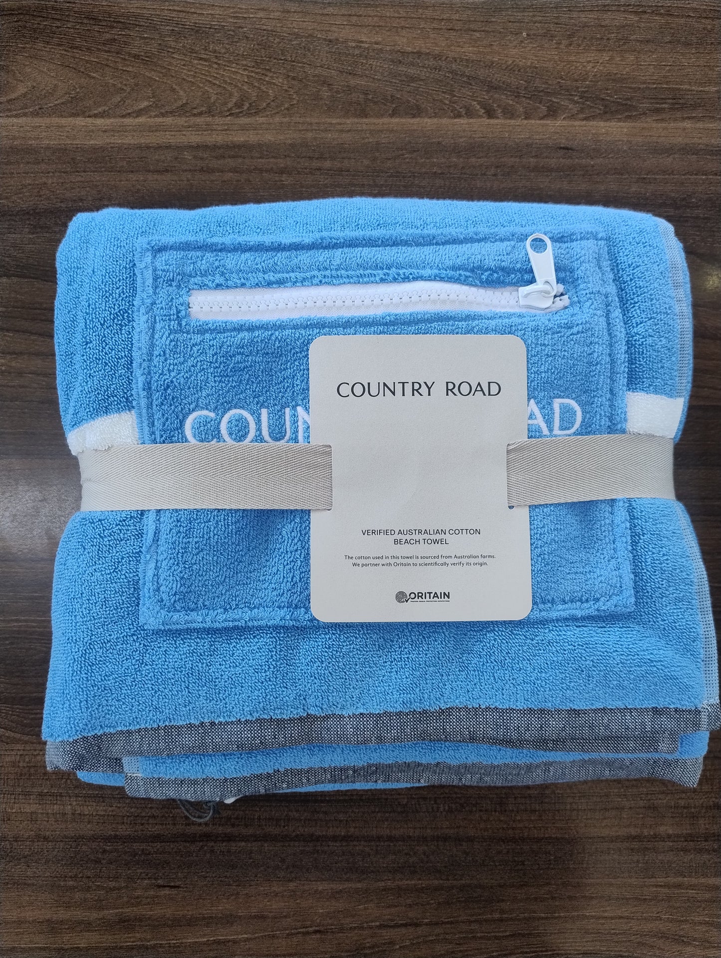 Country Road Esta Beach Towel-Azure