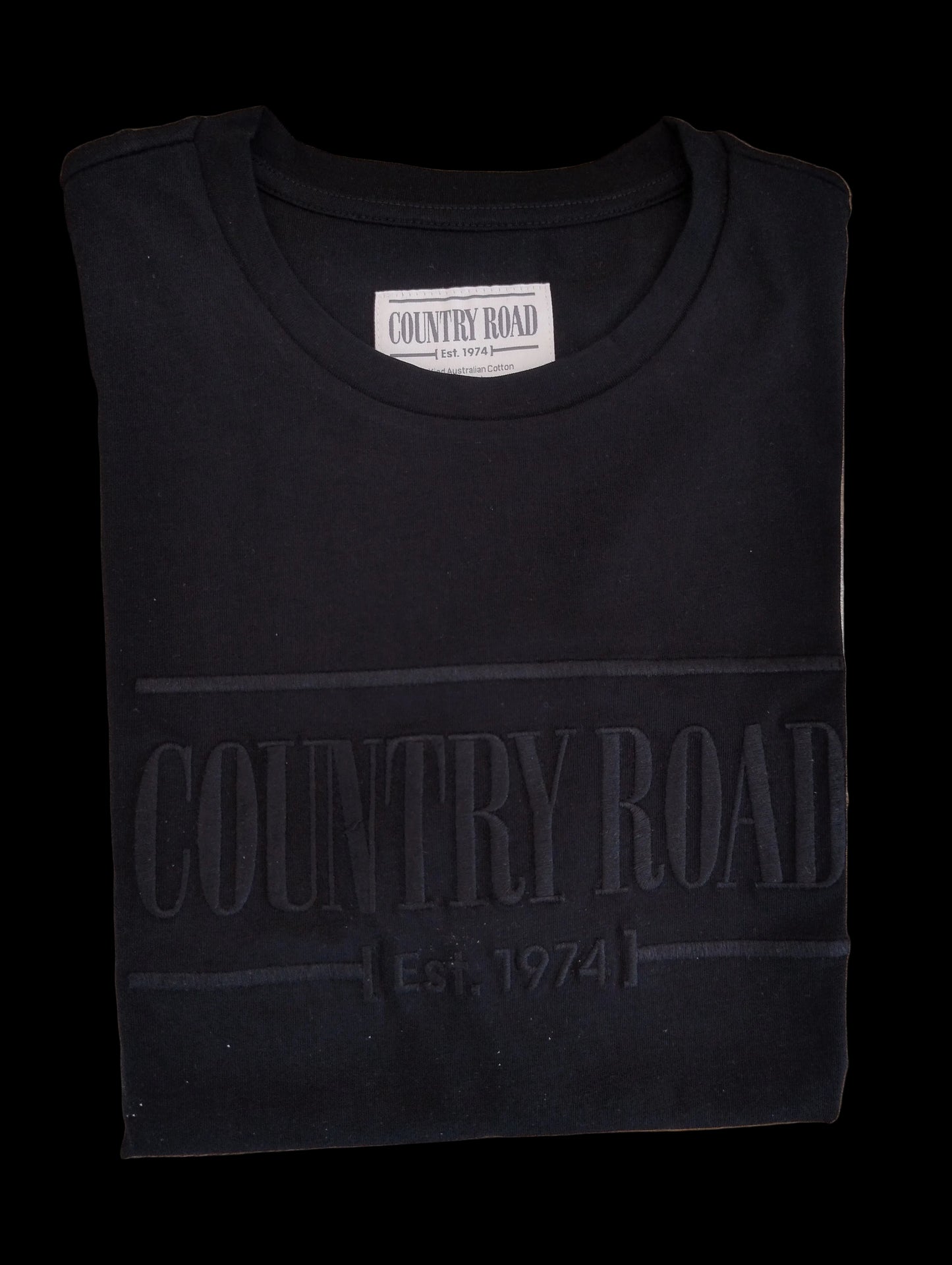 Country Road Heritage Womens T-Shirt Black