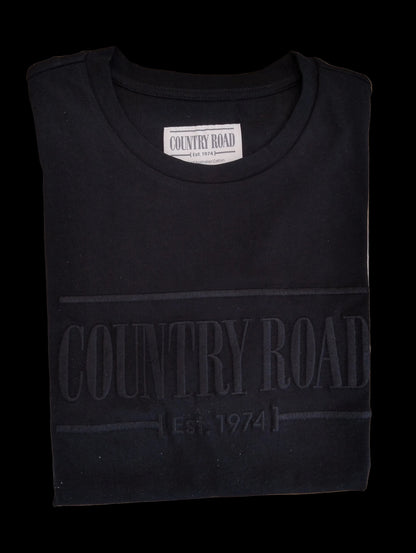 Country Road Heritage Womens T-Shirt Black