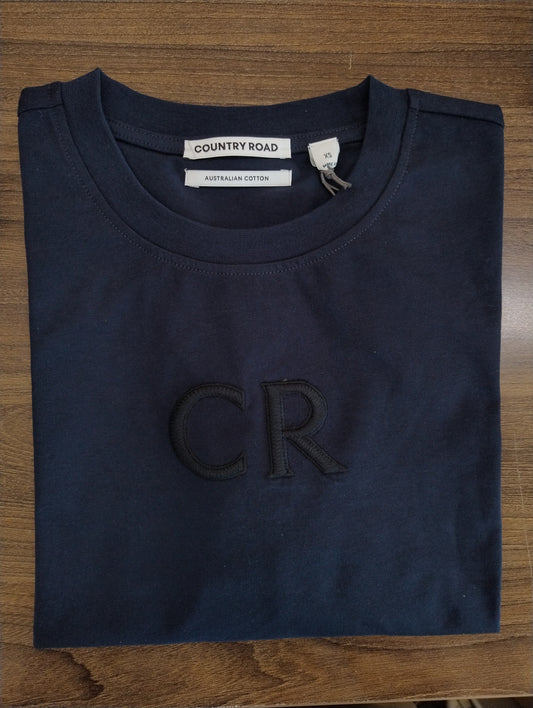 Country Road CR Logo T-Shirt - Navy