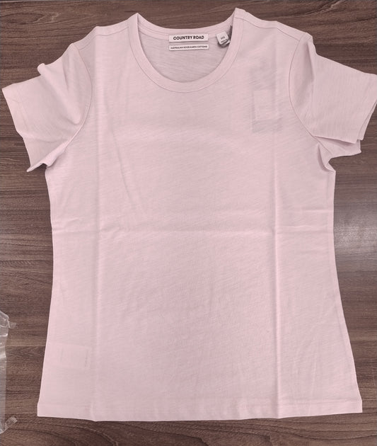 Country Road SS Cotton Slub T-Shirt - Floss Pink