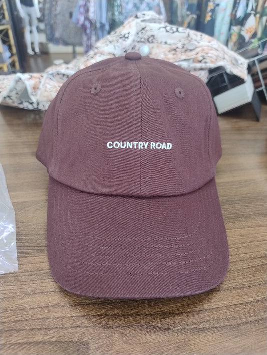 Country Road Mini Logo Cap - Bordeaux