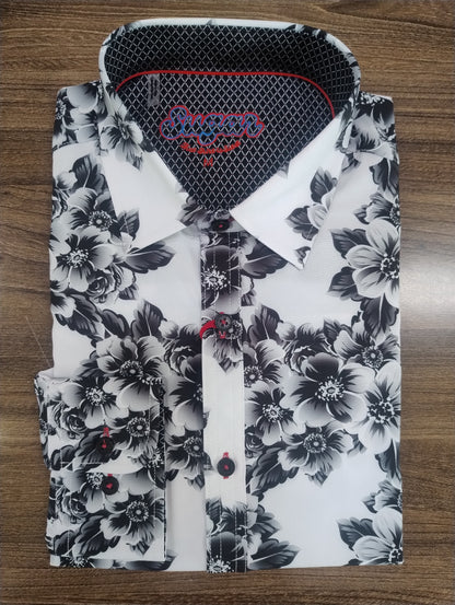 Sugar Quince Floral Long Sleeve Shirt - Cloud