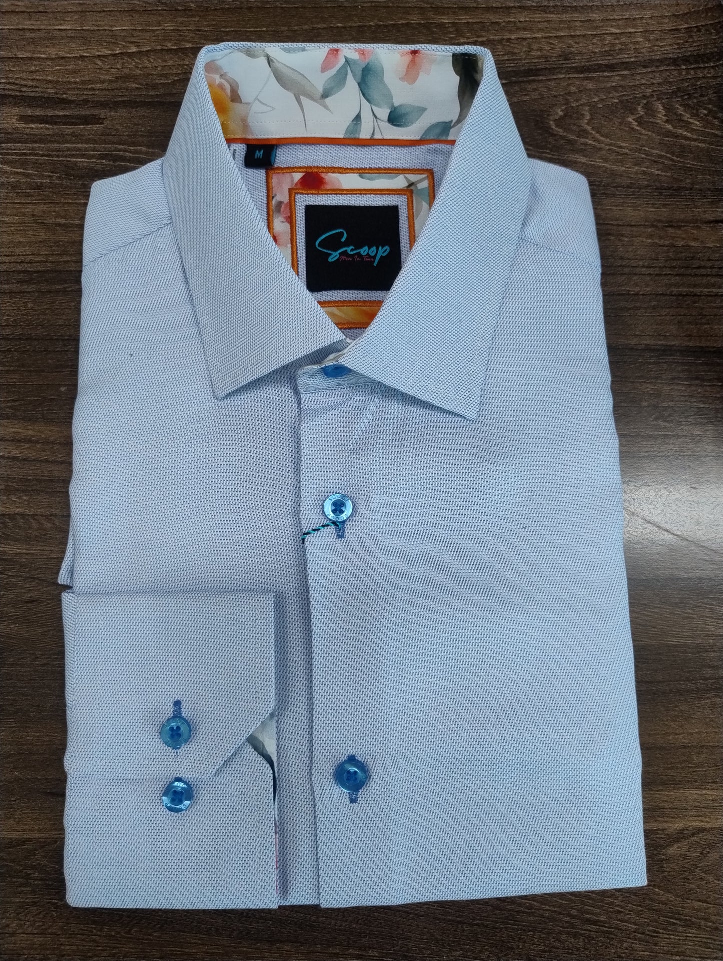 Scoop Cumpari Long Sleeve Shirt - Sky