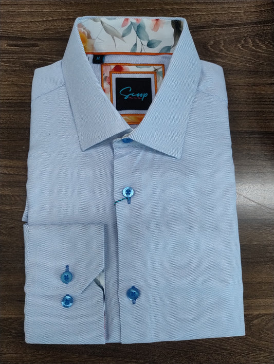 Scoop Cumpari Long Sleeve Shirt - Sky