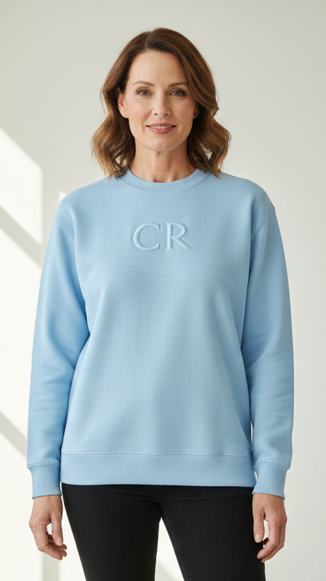 Country Road CR Logo Women's Sweatshirt - Light Storm Blue
