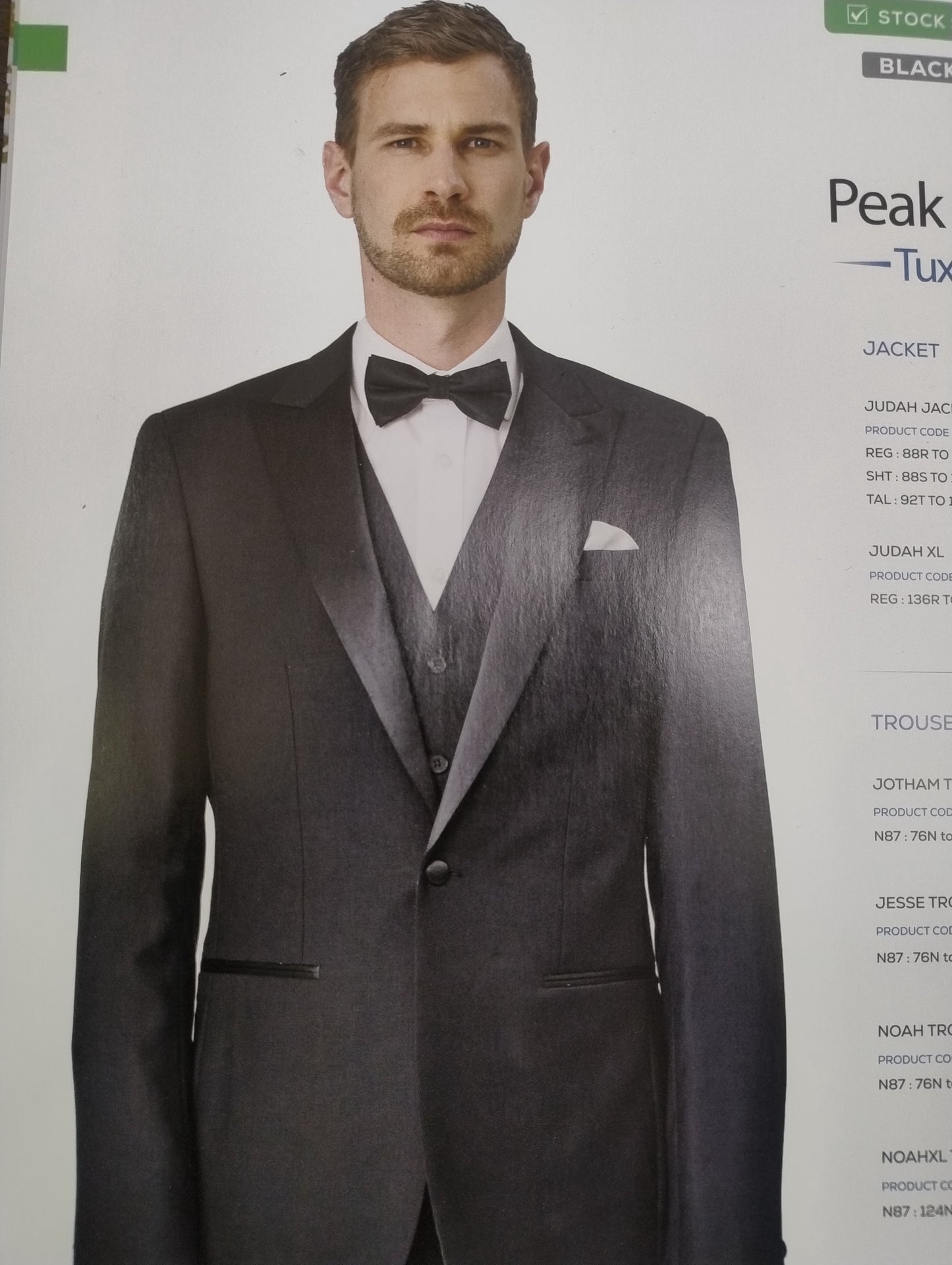 Savile Row Judah Dinner Suit Jacket - Black