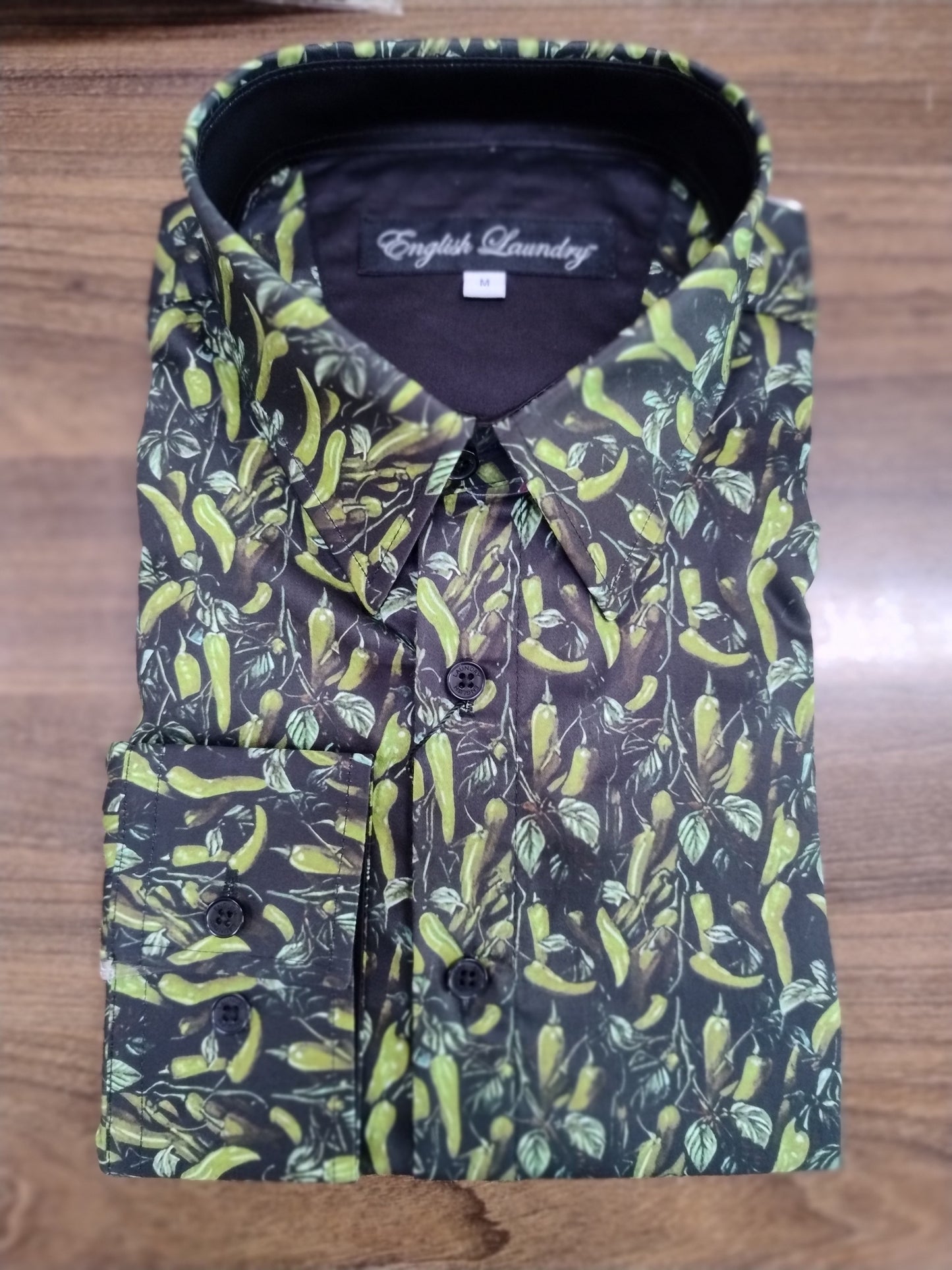 English Laundry Green Chilli Long Sleeve Shirt