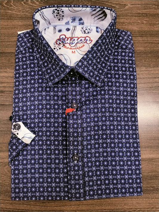 Sugar Burst Short Sleeve Shirt - Royal