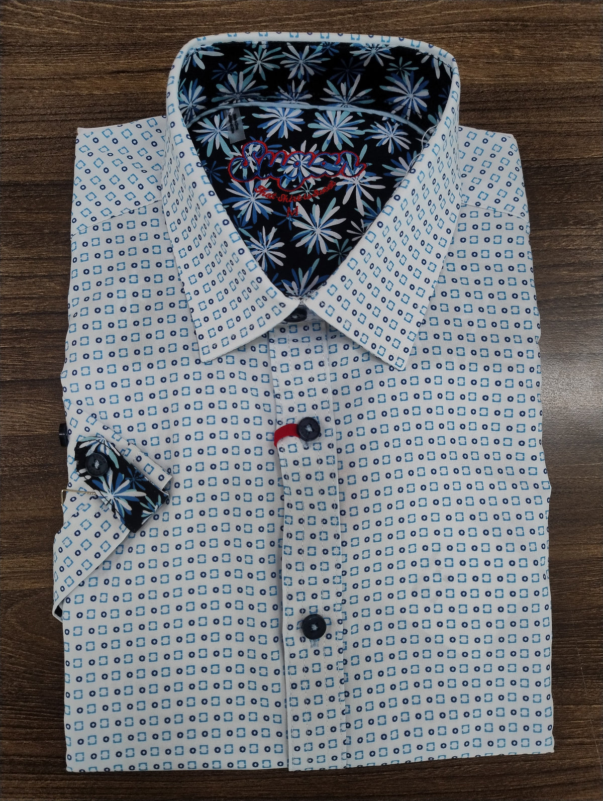Sugar Teressa Short Sleeve Shirt - Sky