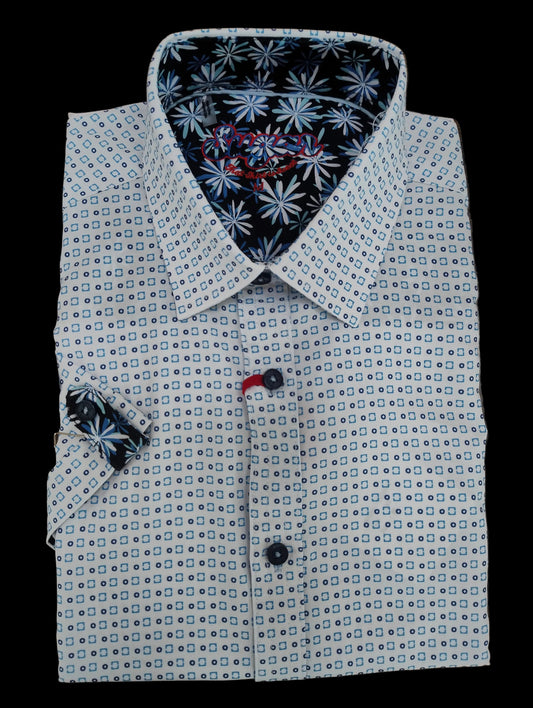 Sugar Teressa Short Sleeve Shirt - Sky