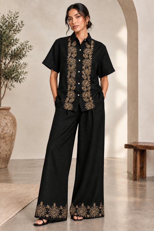 Nmbr Rose Koa Shirt - Cocoa Bliss