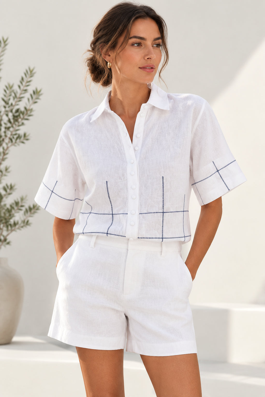 Nmbr Rose Indie Shirt - White